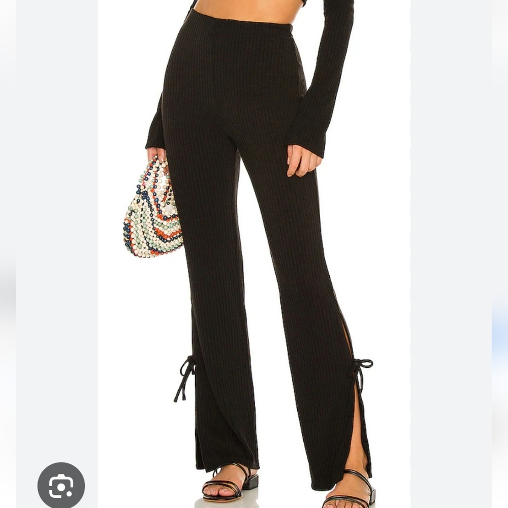 Lovers + Friends Black Wide Leg Pants